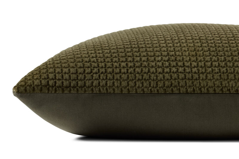 PLL0130 Dark Olive 22''x22'' Cover w/Down Pillow image number 1